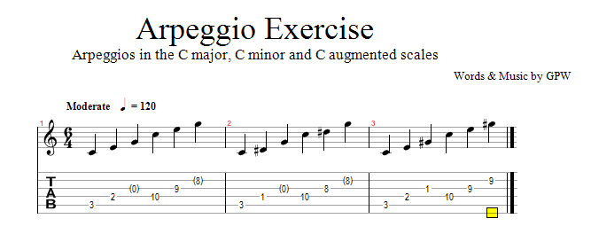 Arpeggio Ex 1