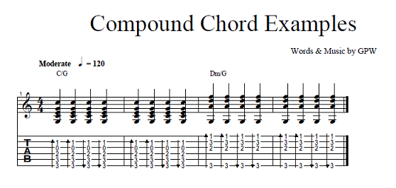 Compound Chords Examples