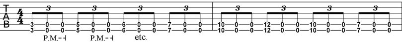Dropped D Tuning Rhythm Guitar Patterns 3 a