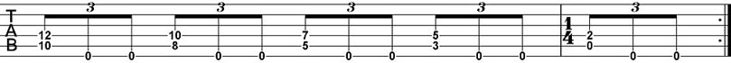 Dropped D Tuning Rhythm Guitar Patterns 4b