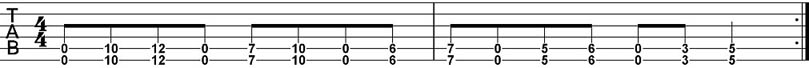 Dropped D Tuning Rhythm Guitar Patterns 8a