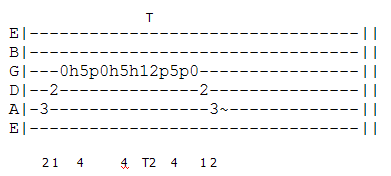 G major guitar lick