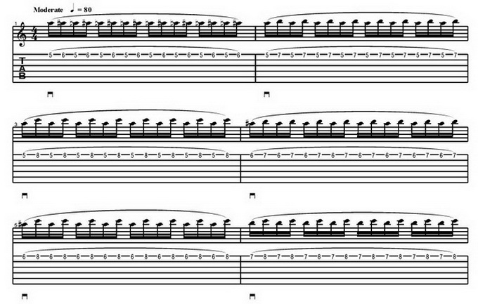 Legato Guitar Exercise1