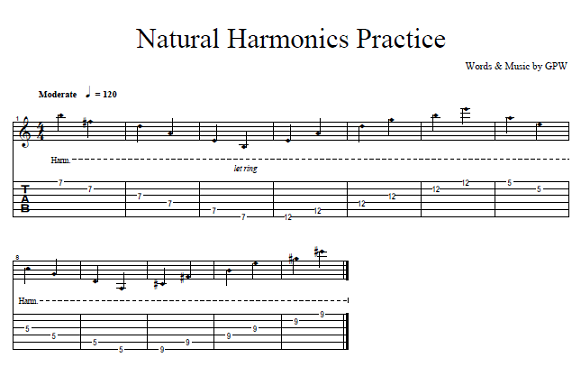 Natural Harmonics