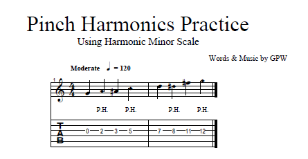 Pinch Harmonics Practice