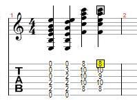 Transposing The Chord And Octave Higher