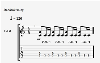 galloping metal rhythm guitar technique